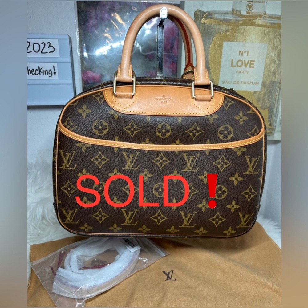 SOLD❗️Authentic Louis Vuitton Monogram Canvas Trouville Hand Bag